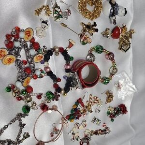 Festive Holiday Jewelry Lot